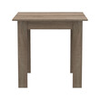 Τραπεζαρία Manka I-Bella pakoworld σετ 3τεμ σε sonoma truffle απόχρωση 80x80x77εκ