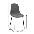 Τραπεζαρία Manka I-Bella pakoworld σετ 3τεμ σε sonoma truffle απόχρωση 80x80x77εκ