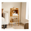 Ξύλινη Ραφιέρα από Μπαμπού με 3 Ράφια 27 x 37 x 80 cm Costway JV11085NA