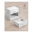 Ξύλινο Κομοδίνο με 1 Συρτάρι και 1 Ράφι 28 x 39 x 41 cm VASAGLE LET619T14