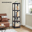 Ράφι SONGMICS, 37x37x150 cm, 400 kg, Ρουστίκ Καφέ/Μαύρο GLR037B01&nbsp