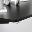 SONGMICS Ξύλινη Επιφάνεια για Ηλεκτρικό Γραφείο 120x60x1.8cm, Μαύρο LDB001B02V1 