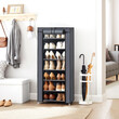 SONGMICS Υφασμάτινη Παπουτσοθήκη 7 Επιπέδων 46 x 28 x 126 cm Γκρι, URXJ36G 
