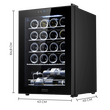 CECOTEC  Συντηρητής Κρασιών Bolero GrandSommelier 2050 με Συμπιεστή, Χωρητικότητα 20 Φιαλών, Ρυθμιζόμενη Θερμοκρασία 5-18ºC και Οθόνη Αφής Ελέγχου  CEC-00122