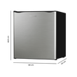 CECOTEC  Μίνι Ψυγείο GrandCooler 20000 L SilentCompress Inox E, Μαύρο, 46 Λίτρα, 48,7x48 εκ., Αναστρέψιμη Πόρτα, Ενεργειακή Κλάση E  CEC-03617