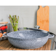 Σετ Κατσαρόλες Wok με Μαρμάρινη Επίστρωση 2 τεμάχια 28-32 cm Γκρι ZL-8609 ZILNER