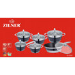 Πλήρες Σετ Κατσαρόλων 12 τεμαχίων Zilner Premium ZL-8105