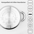 Σετ Μαγειρικά Σκεύη 12 τεμάχια από Ανοξείδωτο Ατσάλι ZL-8121 ZILNER