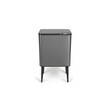 Κάδος Απορριμμάτων Push Bin 36L 48 x 38 x 54,5 cm - Μεταλλικό Γκρι 8720604888034 Umuzi Cleaning