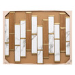 Διακοσμητικό Τοίχου 96 x 1,5 x 74,5 cm με Εφέ Μαρμάρου & Ξύλου 205701 Atmosphera