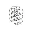 Μεταλλική Κάβα Κρασιών 9 θέσεων 29,5 x 35,8 x 20 cm KA3041 Home Deco Factory