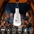 BAKAJI  Λάμπα με Μπαταρία USB E27 Φως Led Λάμπα Έκτακτης Ανάγκης Κατασκήνωσης με Powerbank  02833491
