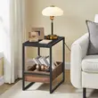 Βοηθητικό Τραπεζάκι 55x35x55cm Μαύρο LET820B43 VASAGLE