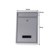 Ανοξείδωτο Γραμματοκιβώτιο 21.5 x 32 x 8.5 cm Γκρι 5907451321607 Verk Group