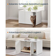 SONGMICS Κομψό Κουτί Απορριμμάτων Γάτας 80x50x53cm - Γρήγορη Συναρμολόγηση Χωρίς Εργαλεία, Ιδιωτικότητα και Αντοχή PCL013W01