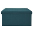Home Deco Factory Πτυσσόμενο Μπλε Κουτί Αποθήκευσης ATOME 76 x 38 x 38 HD0467