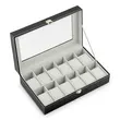 Massido Κουτί για 12 ρολόγια MS-710 μαύρο-μπεζ MS-710-Black-Beige