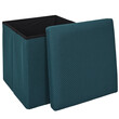 Home Deco Factory Πτυσσόμενο Κουτί Αποθήκευσης ATOME Μπλε 38 x 38 x 38 HD0504