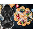 Verk Group Ισχυρή Συσκευή Παρασκευής Βάφλας 1000W για 5 Αφράτες Καρδιές Βάφλας 5907451363386
