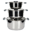Σετ Κατσαρολών All-in-One X3 Easy Storage 17/21/25cm - Inox KC5228 Cook Concept