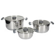 Σετ Κατσαρολών All-in-One X3 Easy Storage 17/21/25cm - Inox KC5228 Cook Concept