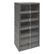 5Five Simply Smart Πλαστική Συρταριέρα Fold'N'Box 6 Θέσεων – Ανοιχτό Γκρι 205515