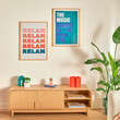 Atmosphera Πίνακας Poster Frame Relax DARIUS 50x70 εκ. – Συλλογή Modern Flow 206434B