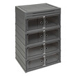5Five Simply Smart Πλαστική Συρταριέρα Fold'N'Box 6 Θέσεων – Ανοιχτό Γκρι 205515