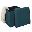 Home Deco Factory Πτυσσόμενο Κουτί Αποθήκευσης ATOME Μπλε 38 x 38 x 38 HD0504