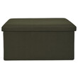 Home Deco Factory Πτυσσόμενος Αποθηκευτικός Κύβος ATOME Kaki 77 x 38 x 38 HD0470