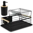 Massido Δίπατο στεγνωτήριο πιάτων MS-601 μαύρο MS-601-Black