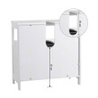 Ντουλάπι Νιπτήρα 60 x 60 x 30 cm Songmics BBC02WT