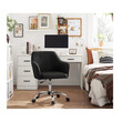 Καρέκλα Γραφείου 65 x 69 x 83-93 cm Χρώματος Μαύρο Songmics OBG019B01