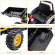 HOMCOM Ride-on Excavator 6V για Παιδιά 3-5 ετών - Κίτρινο 370-167V90YL