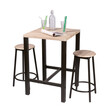 Σετ Μεταλλικό Τετράγωνο Τραπέζι - Bar 60 x 60 x 86 cm με 2 Σκαμπό Dock Urban Living 151089