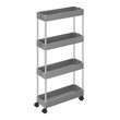 Μεταλλικό Τρόλεϊ Κουζίνας με 4 Ράφια 42 x 13.5 x 87 cm Songmics KSC008G01
