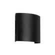 GLOBOSTAR® SIXOAD 60676 Μοντέρνο Φωτιστικό Τοίχου - Απλίκα LED 4W 500lm 30° AC 220-240V Αδιάβροχο IP65 Θερμό Λευκό 2700K - CREE XPE Chip & TÜV SÜD Driver - Μαύρο Ματ - Μ8.5 x Π3.5 x Υ8cm - 5 Χρόνια Εγγύηση