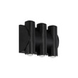 GLOBOSTAR® ARC 60680 Μοντέρνο Φωτιστικό Τοίχου - Απλίκα LED 12W 1500lm 30° AC 220-240V Αδιάβροχο IP65 Θερμό Λευκό 2700K - CREE XPE Chip & TÜV SÜD Driver - Μαύρο Ματ - Μ14 x Π4.8 x Υ11.5cm - 5 Χρόνια Εγγύηση