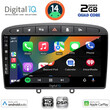 DIGITAL IQ BXC 3513BL_CPAA (9inc) MULTIMEDIA TABLET for PEUGEOT 308 mod.2007-2012 - RCZ mod.2009-2015 (BLACK)