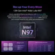 BLACKVIEW MINI PC INTEL GEN12 INTEL N97 16GB RAM 1T M.2 SSD WIN11 PRO BLACK