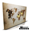 Μαγνητικός Πίνακας Ανακοινώσεων World Map 60 x 40 x 2 cm Bakaji 02839864