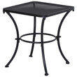 Τραπέζι σαλονιού Outsunny Square Steel Garden με διάτρητη κορυφή, 45x45x50 cm, μαύρο 84B-341