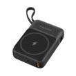 KM0913-B . Powerbank 10000mAh wireless με USB/USB-C/Lightning Mag Safe Kruger&Matz μαύρο