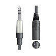 Chord S6J-XM600 Kαλώδιο Ήχου 6.3mm TRS Jack Plug - XLR Male 6m (Τεμάχιο)