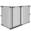 PawHut 3-Panel Medium Dog Gate με διπλό σύστημα κλειδώματος, 206x90cm, Μαύρο D06-186V00BK PawHut 3-Panel Medium Dog Gate με διπλό σύστημα κλειδώματος, 206x90cm, Μαύρο D06-186V00BK