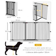 PawHut 3-Panel Medium Dog Gate με διπλό σύστημα κλειδώματος, 206x90cm, Μαύρο D06-186V00BK PawHut 3-Panel Medium Dog Gate με διπλό σύστημα κλειδώματος, 206x90cm, Μαύρο D06-186V00BK