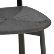 Καρέκλα Clareta pakoworld rubberwood-σχοινί σε μαύρη απόχρωση 53x55x79εκ