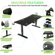 Gaming Γραφείο - Eureka Ergonomic® ERK-IM6301-BK 168x70x125εκ.