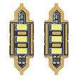 01449/AM . ΛΑΜΠΑΚΙΑ ΠΛΑΦΟΝΙΕΡΑΣ 36mm 12V 5.600K 3xSMD 5730 LED AMIO - 2 ΤΕΜ.