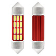 01632/AM . ΛΑΜΠΑΚΙΑ ΠΛΑΦΟΝΙΕΡΑΣ 36mm 12V 5.600K 12xSMD 4014 LED CAN-BUS  AMIO - 2 ΤΕΜ.